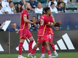 St Louis City SC forward Klauss (9) celebrates his goal on September 11, 2023